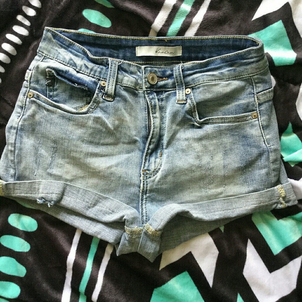 Denim shorts